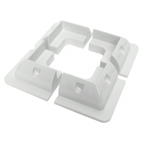 Solar Corner Mounts - Plastic, Set of 4